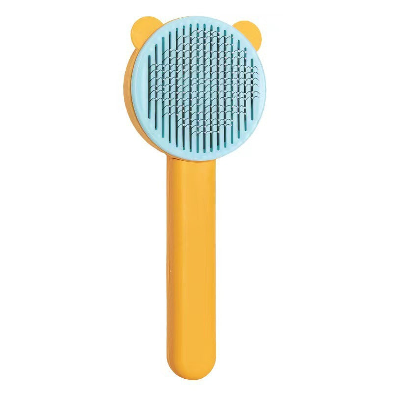 Self-Cleaning Pet Grooming Brush – One-Click Hair Removal Comb for Dogs and Cats