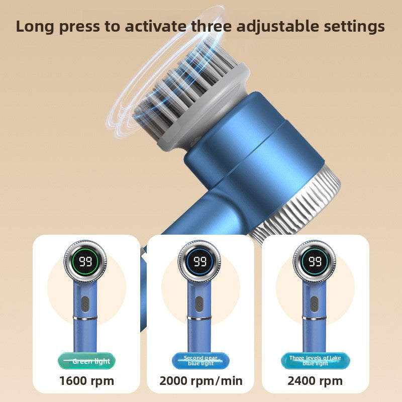 Rechargeable Electric Cleaning Brush – Cordless Multi-Purpose Scrubber with 5 Brush Heads