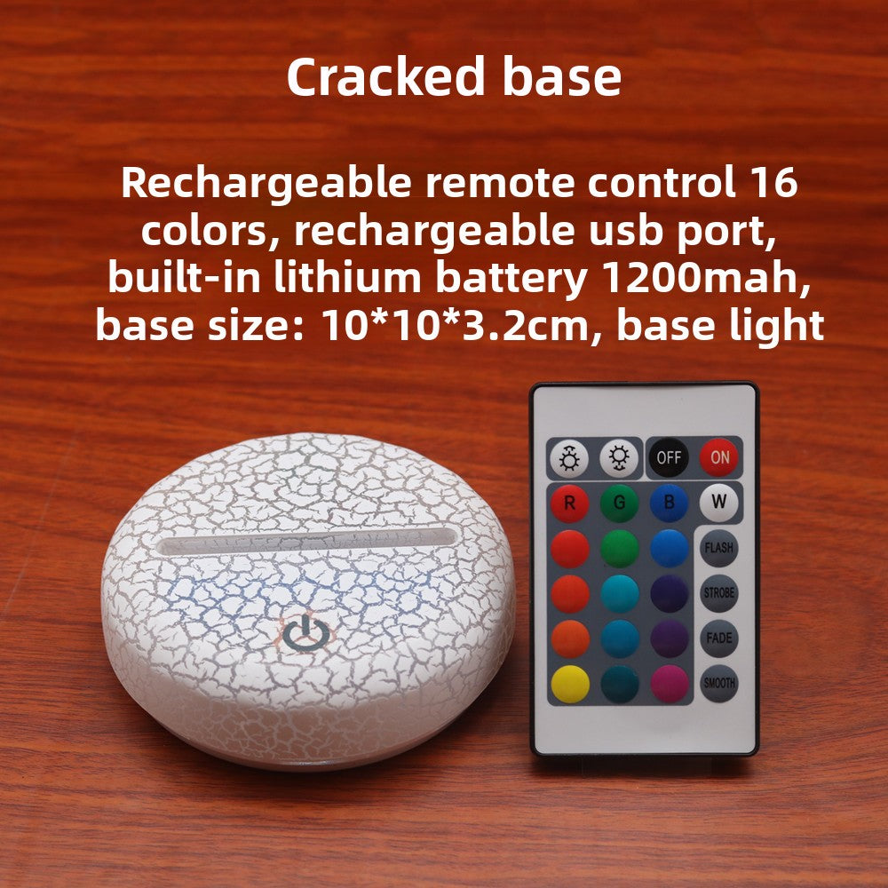 3D LED Night Light – Touch Control Multi-Color Acrylic Twist Knot Lamp (USB Powered)