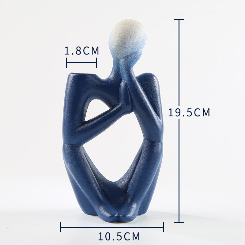 Nordic Ceramic Vase – Matte Minimalist Porcelain Decorative Flower Pot