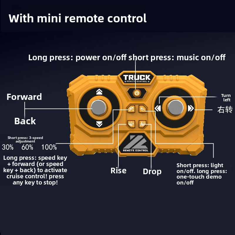 Mini Forklift Toy with Bluetooth Remote Control