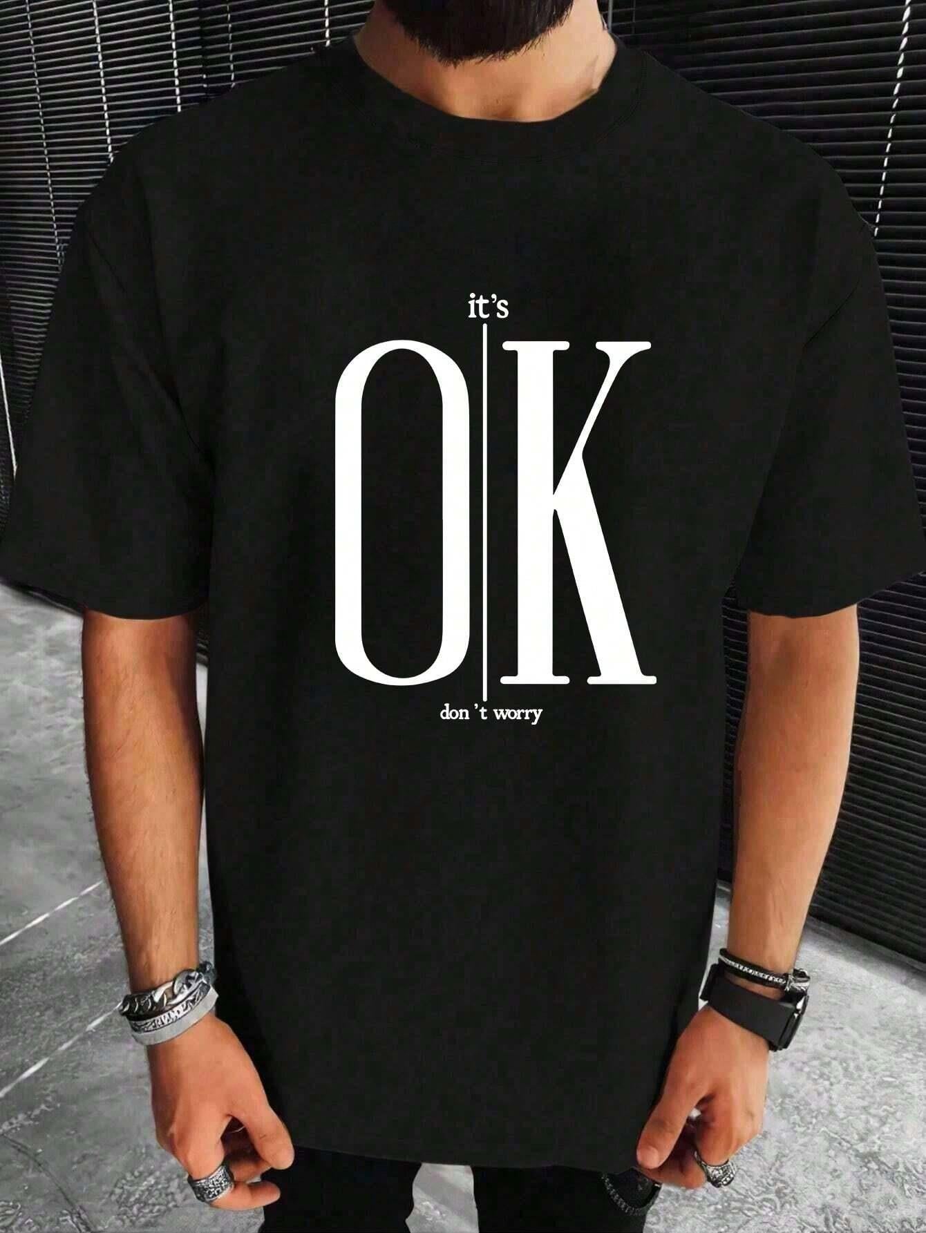 100% Cotton Graphic Print T-Shirt – Casual Loose Fit Round Neck Short Sleeve Tee