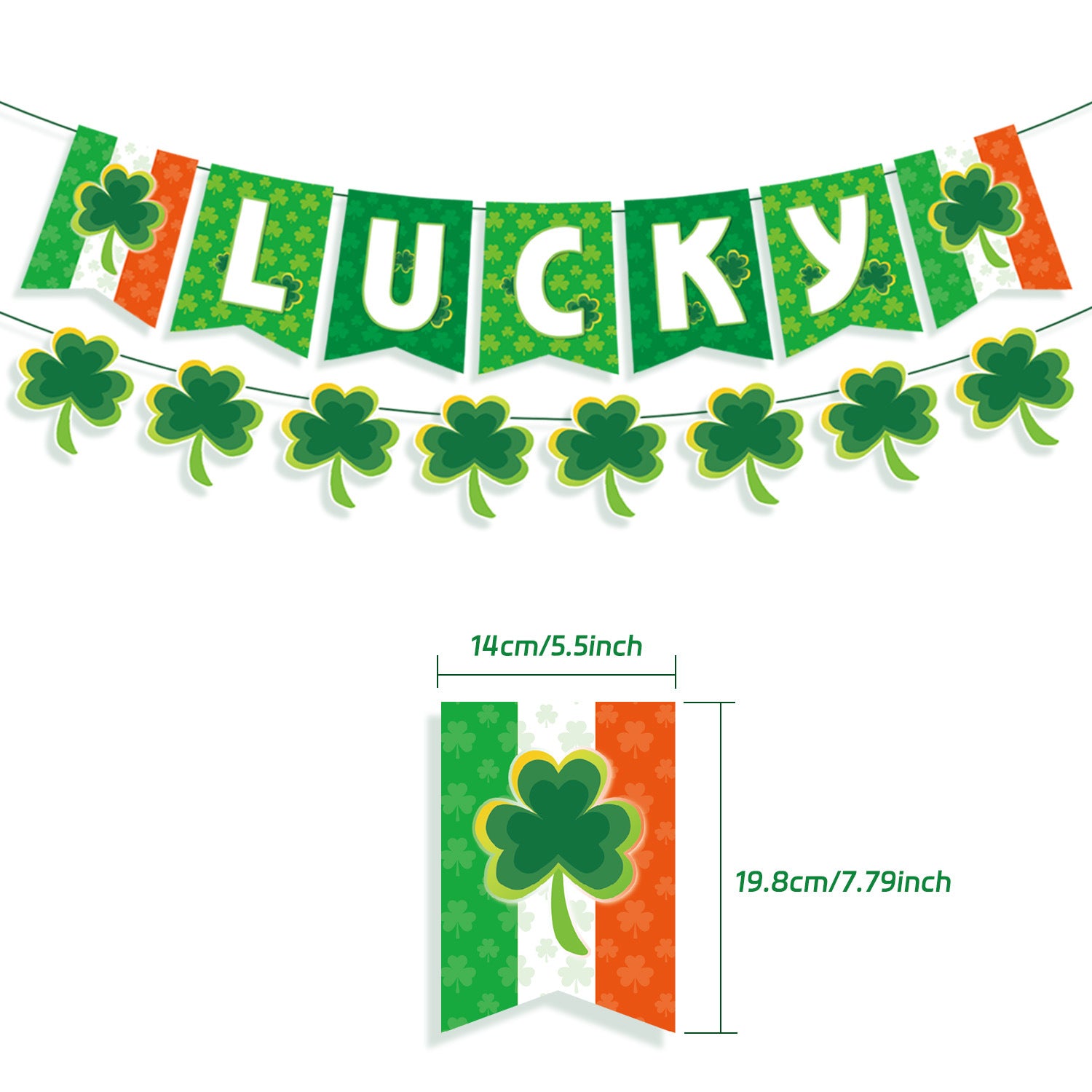 St. Patrick’s Day Party Decoration Set – Festive Hanging Decorations & Banner Kit