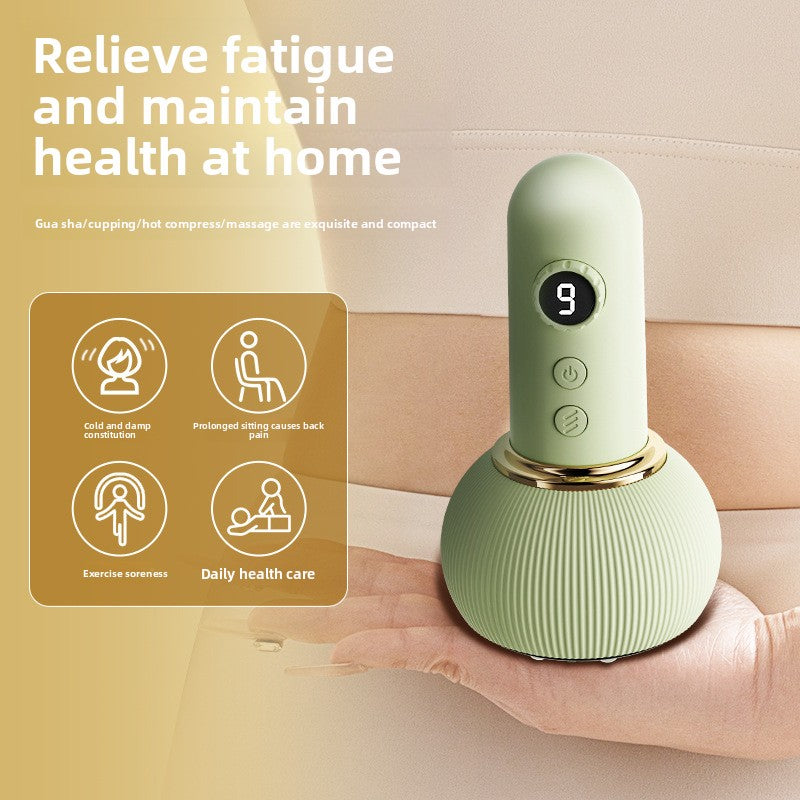 Electric cupping and scraping device for removing dampness