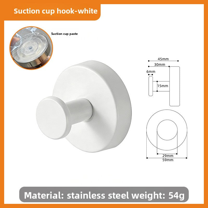 Suction Cup Wall Hook – Aluminum Alloy No-Drill Bathroom & Kitchen Hook