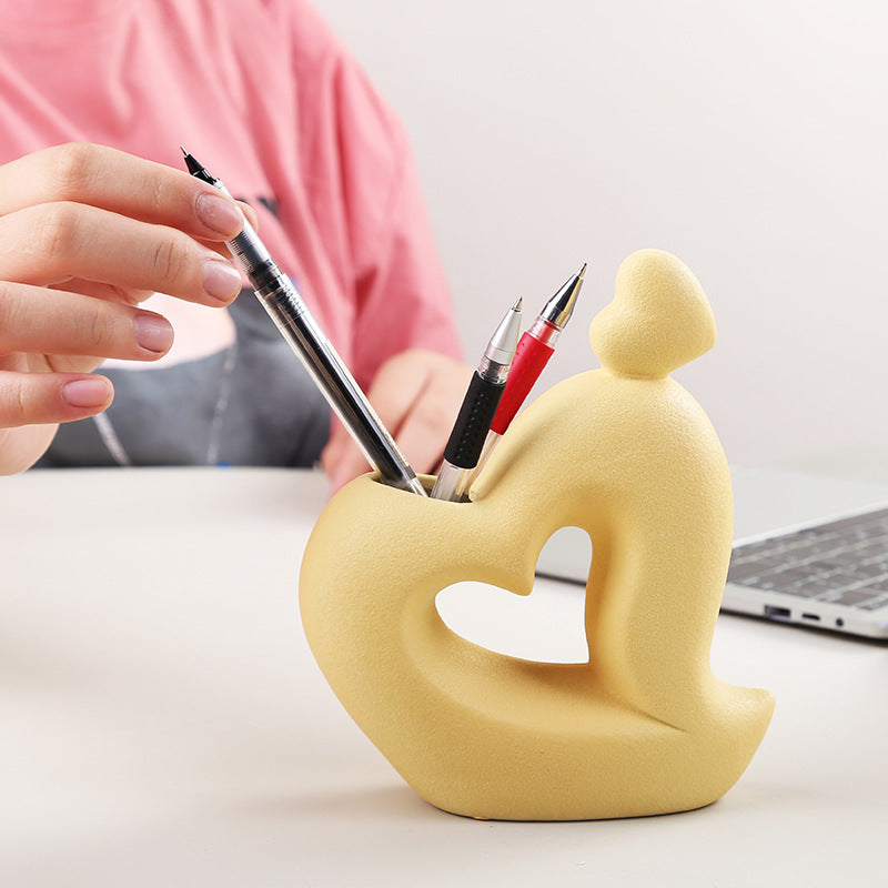 Nordic Ceramic Vase – Matte Minimalist Porcelain Decorative Flower Pot