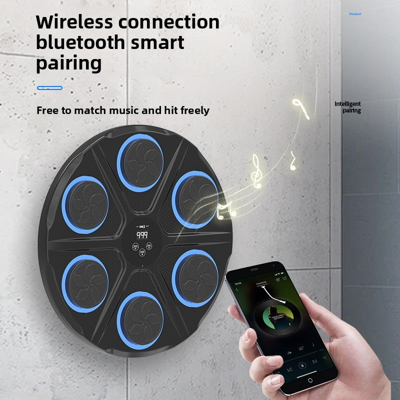 Smart Bluetooth Boxing Wall Target – Music Interactive Training Pad with Optional Gloves