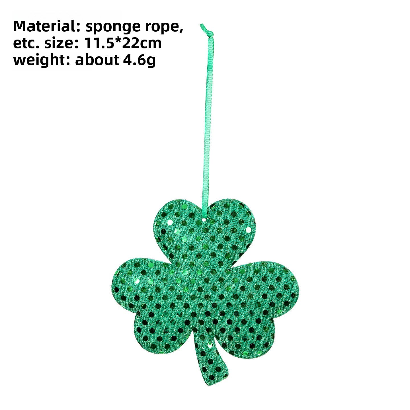 St. Patrick’s Day Clover Hanging Decoration – Festive Holiday Party Pendant