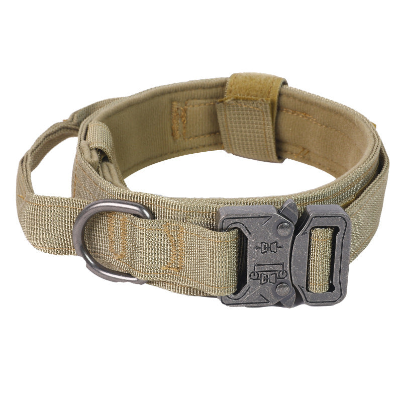 Tactical Dog Collar & Leash – Adjustable Nylon Set for Large Dogs