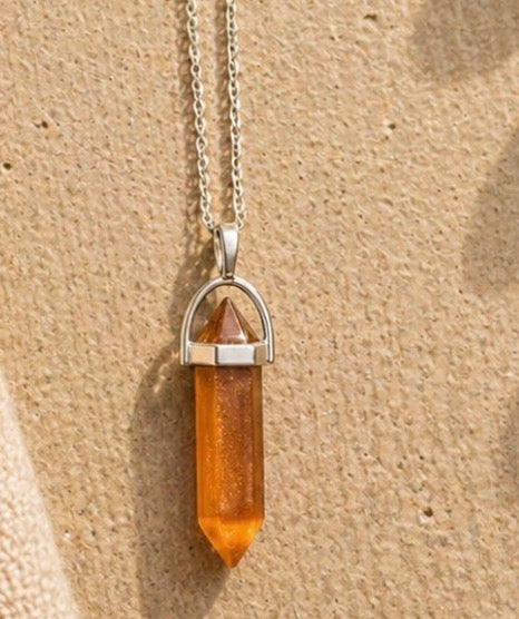 Brown Aventurine Crystal Necklace – Natural Energy & Confidence Pendant
