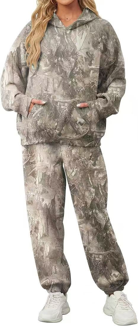 Fleece-Lined 3D Printed Hoodie & Pants Set – Unisex Casual Tracksuit