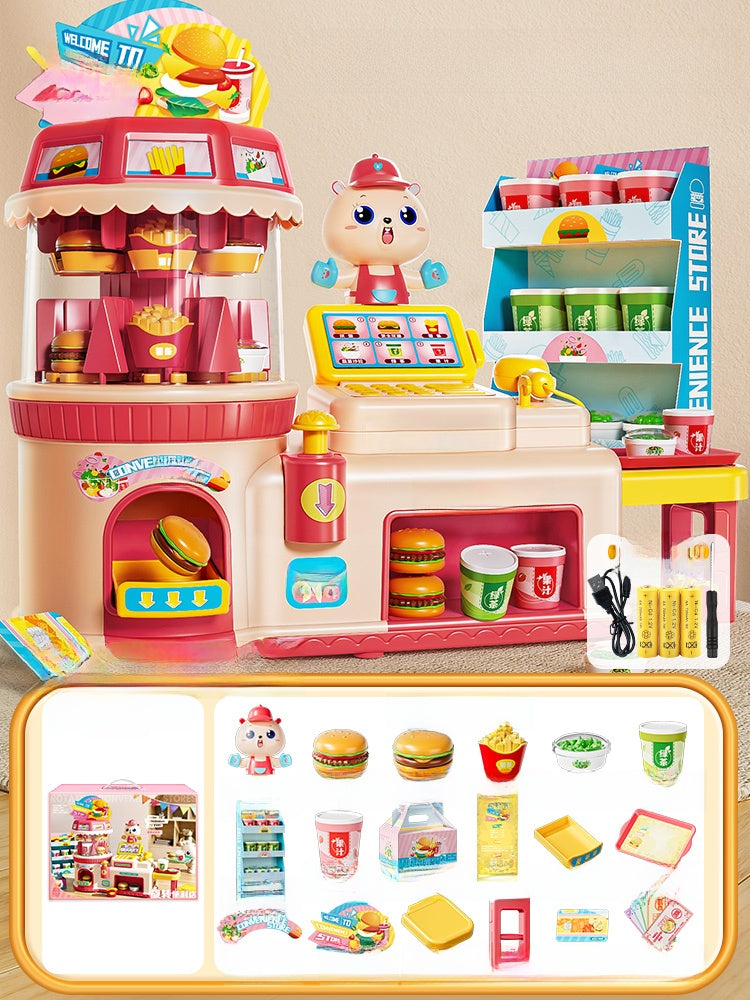 Deluxe Kids Kitchen Play Set – 37.8in Interactive Cooking Toy