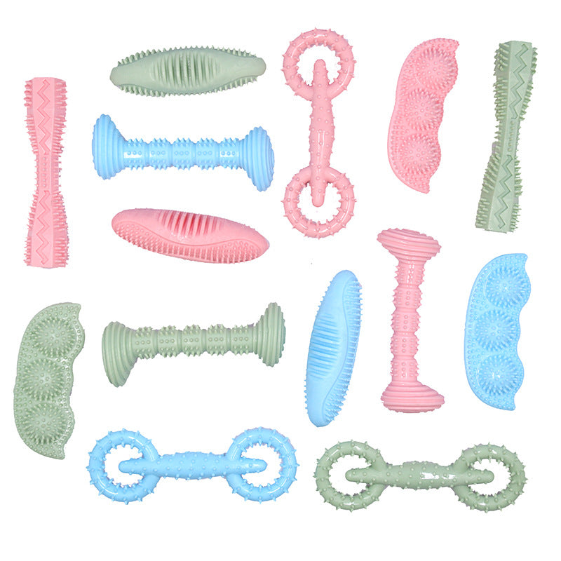 Dog Chew Toy – TPR Dental Cleaning Toy with Treat Dispensing Design
