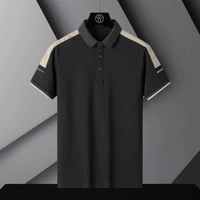 Men’s Slim Fit Cotton Blend Polo Shirt – Lightweight Short Sleeve Summer Top