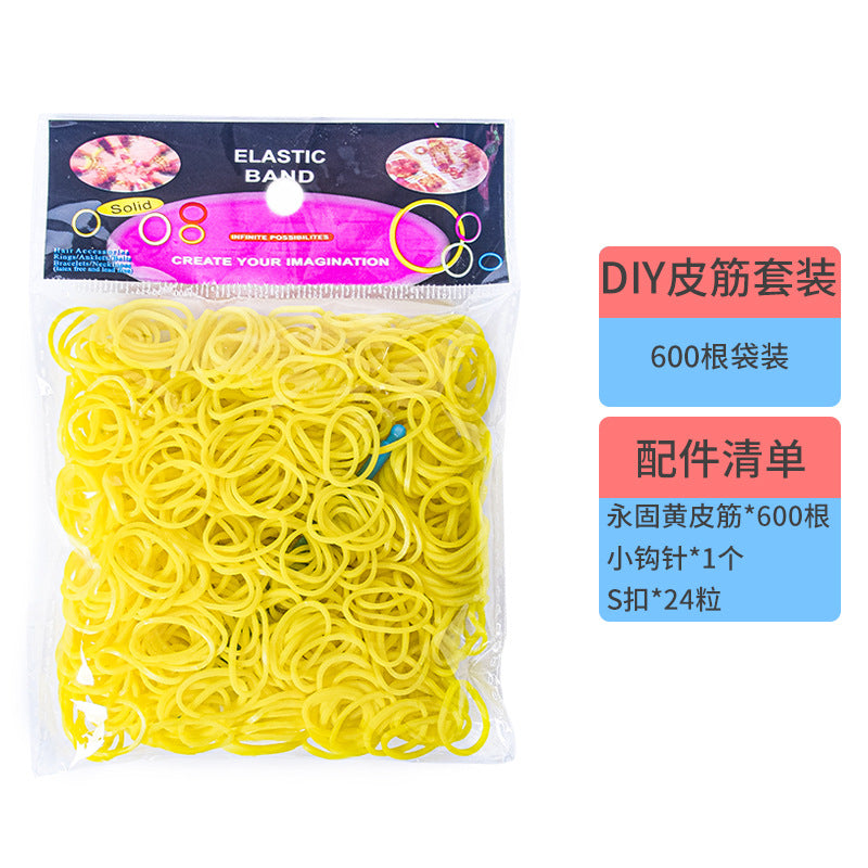 DIY Rubber Band Bracelet Kit – Colorful Weaving Craft Set for Kids