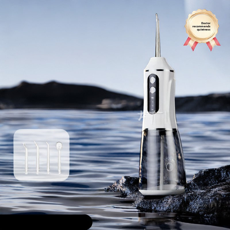 Portable Electric Dental Irrigator – Waterproof Cordless Water Flosser (300–400ml)