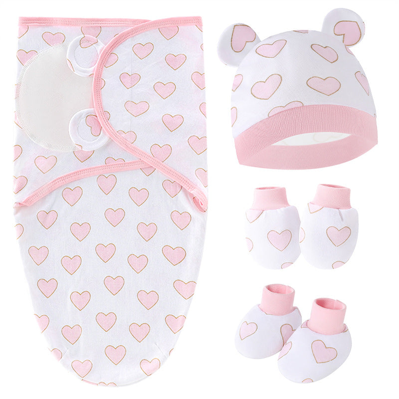 100% Cotton Baby Swaddle Sleeping Bag – Cocoon Style Newborn Wrap (0–12 Months)