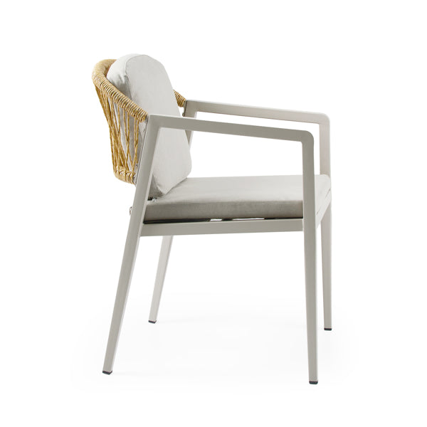 Outdoor PE Rattan Chair – Weather-Resistant Patio Accent Chair with Iron Frame