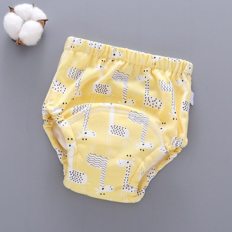 Waterproof Cotton Baby Training Pants – Breathable Potty Training Underwear with Cartoon Designs