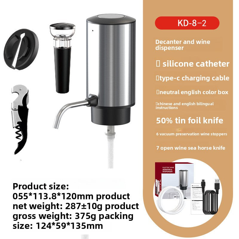 USB Rechargeable Wine Aerator – Fast, Portable, and Multifunctional