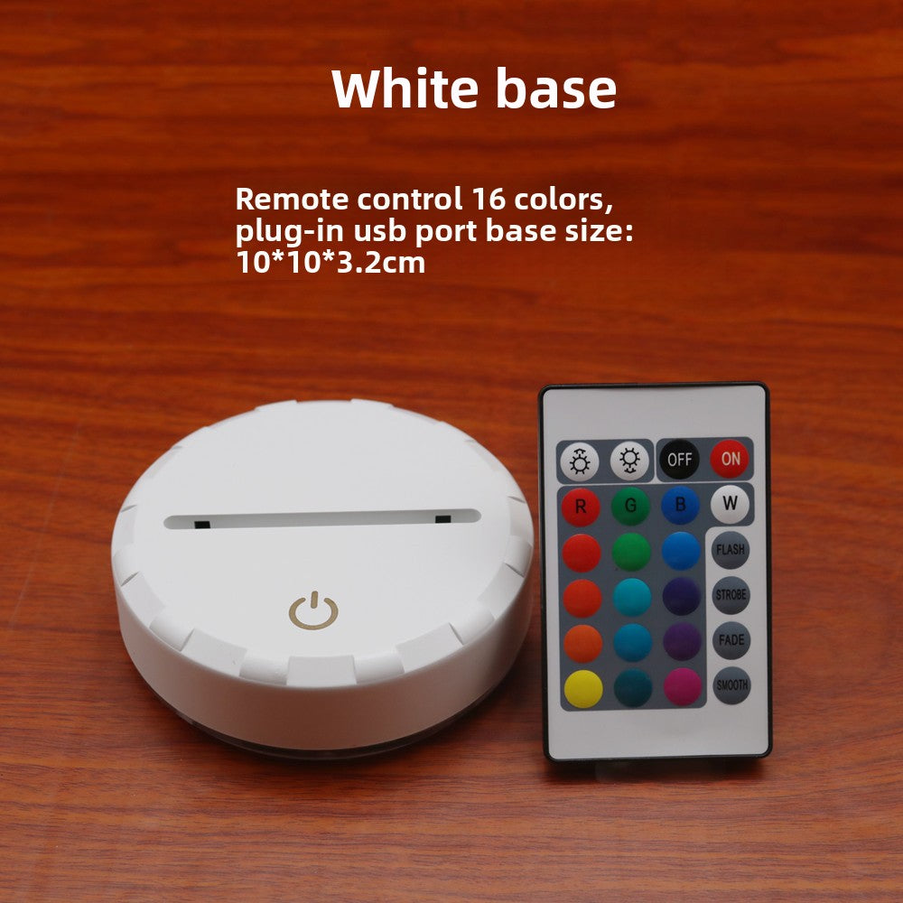 3D LED Night Light – Touch Control Multi-Color Acrylic Twist Knot Lamp (USB Powered)