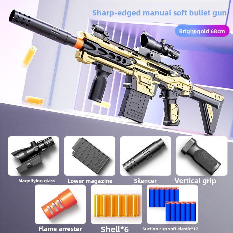 Manual Foam Blaster Toy with Shell Ejection