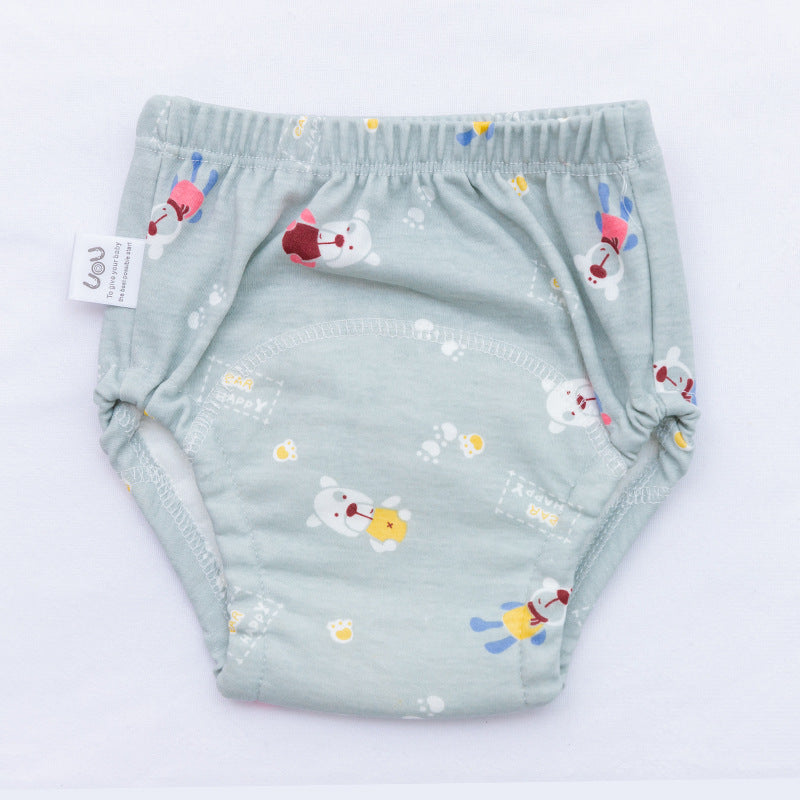 Reusable Cotton Training Pants – 6-Layer Washable Cloth Diaper for Toddlers (Ages 1–3)