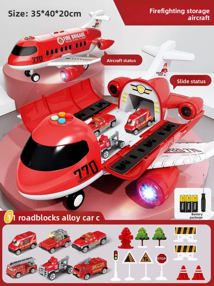 Multifunctional Traffic Adventure Playset with Vehicles & Road Signs