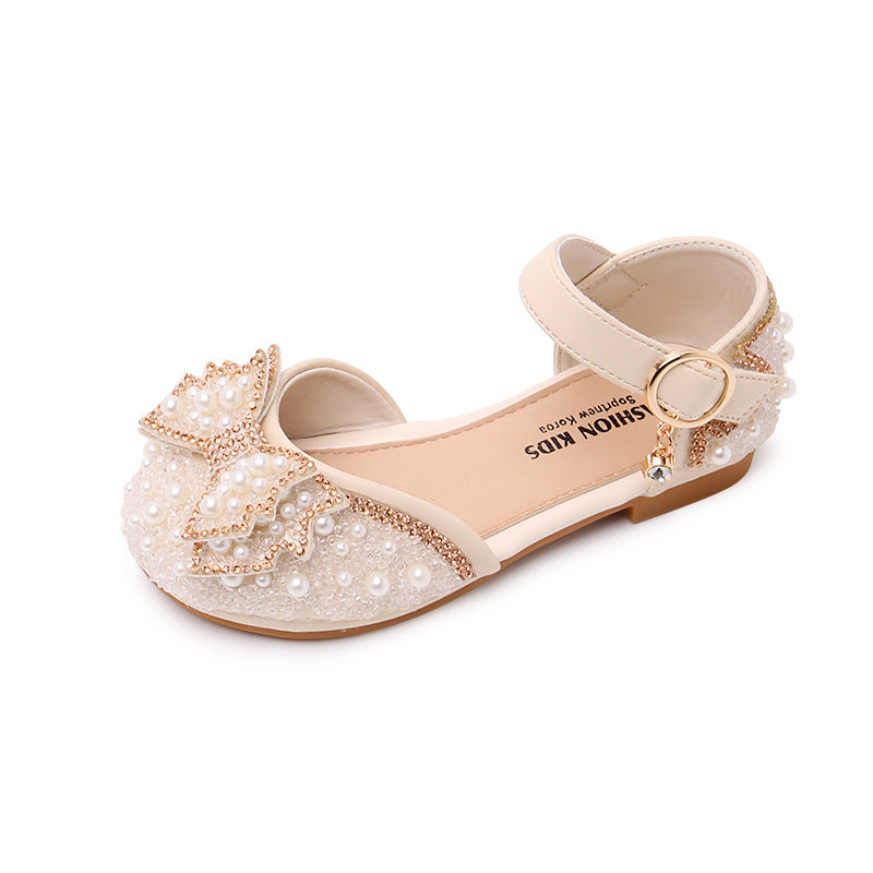 Girls’ Bow Sandals – Soft Sole Princess Summer Shoes for Kids