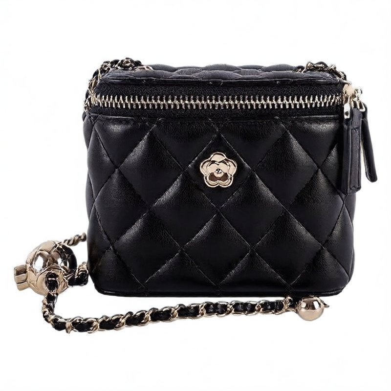 Quilted Chain Crossbody Bag – Elegant PU Leather Box Shoulder Purse