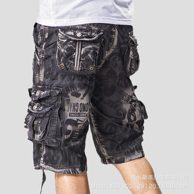 Men’s Camouflage Cargo Pants – Loose Fit Cotton Utility Trousers