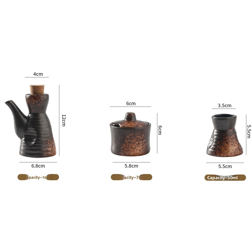 Japanese Ceramic Seasoning Set – Elegant Dining Tableware