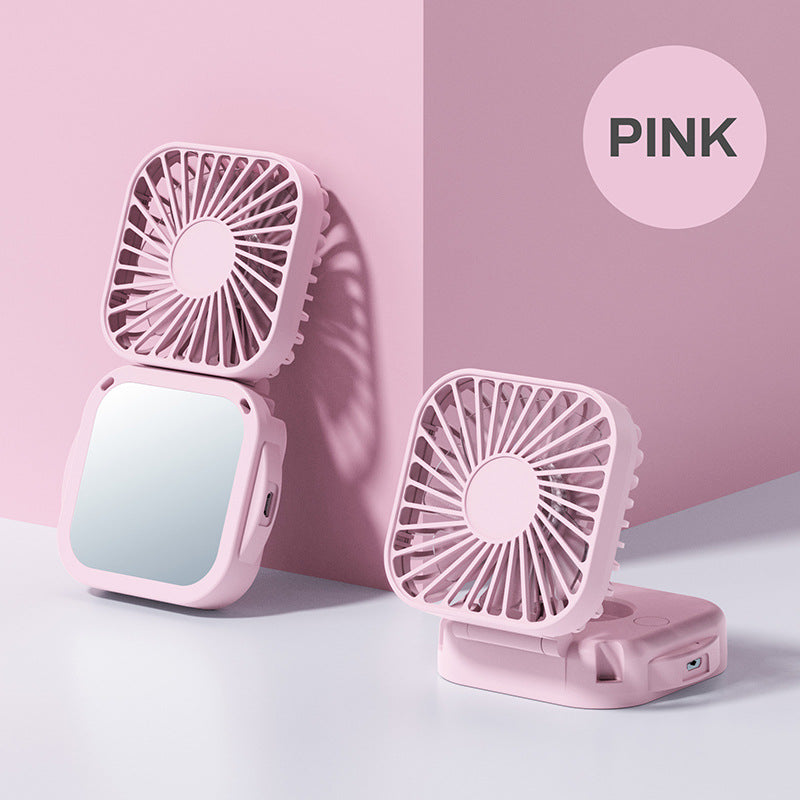 Portable USB Rechargeable Neck Fan – Foldable Hands-Free Mini Cooling Fan