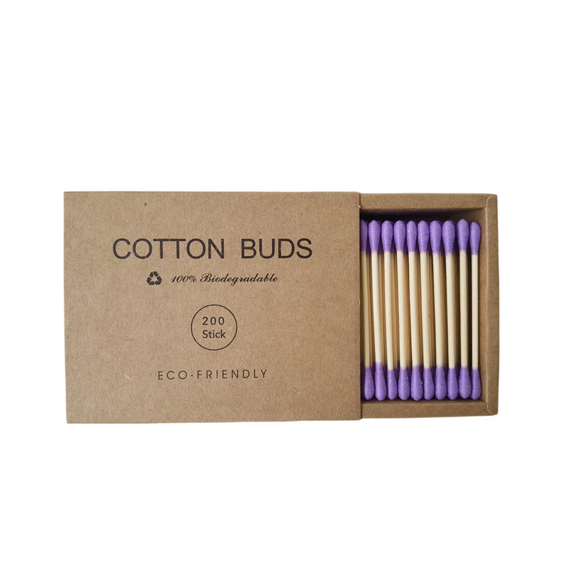 Double-Head Cotton Swabs – Disposable Makeup & Cleaning Applicators (200 Pack)