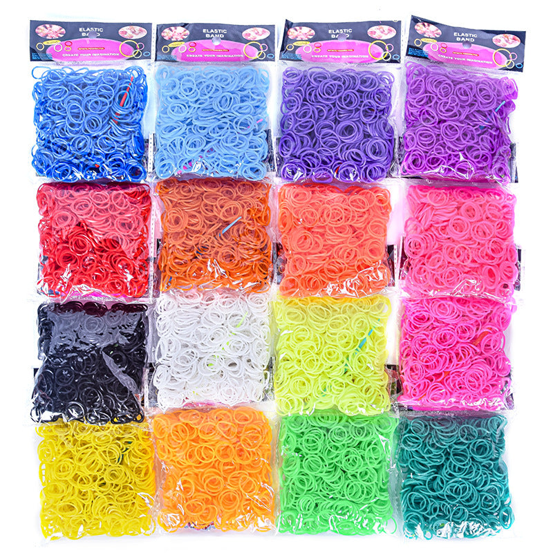 DIY Rubber Band Bracelet Kit – Colorful Weaving Craft Set for Kids