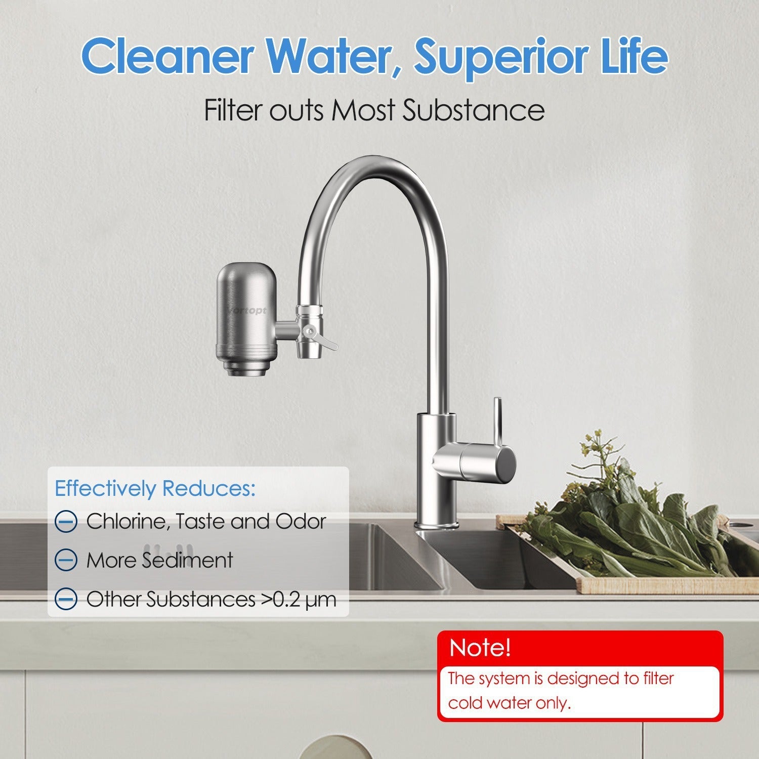 304 Stainless Steel Faucet Water Filter