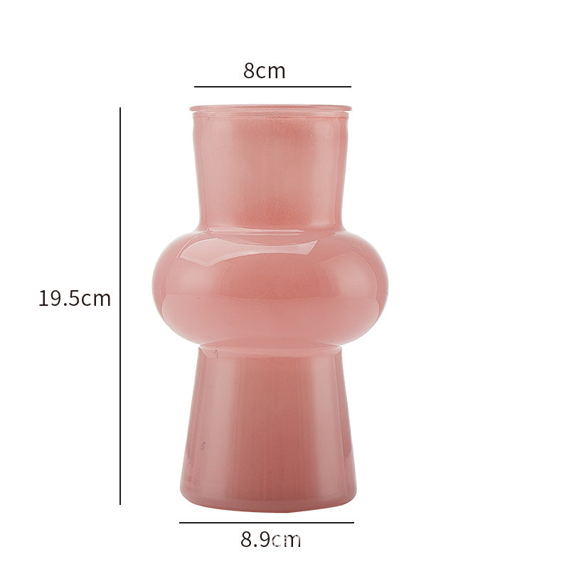 French Lantern Glass Vase – Elegant Hydroponic Flower Arrangement Decor