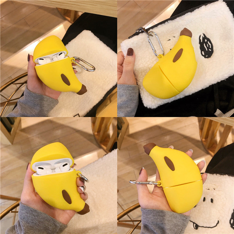 Banana AirPods Case – Cute Silicone Earbud Protective Cover