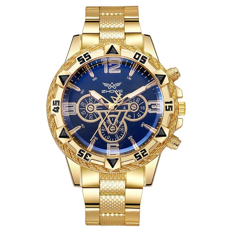 Men’s Quartz Watch – Mechanical-Style Dial Alloy Wristwatch
