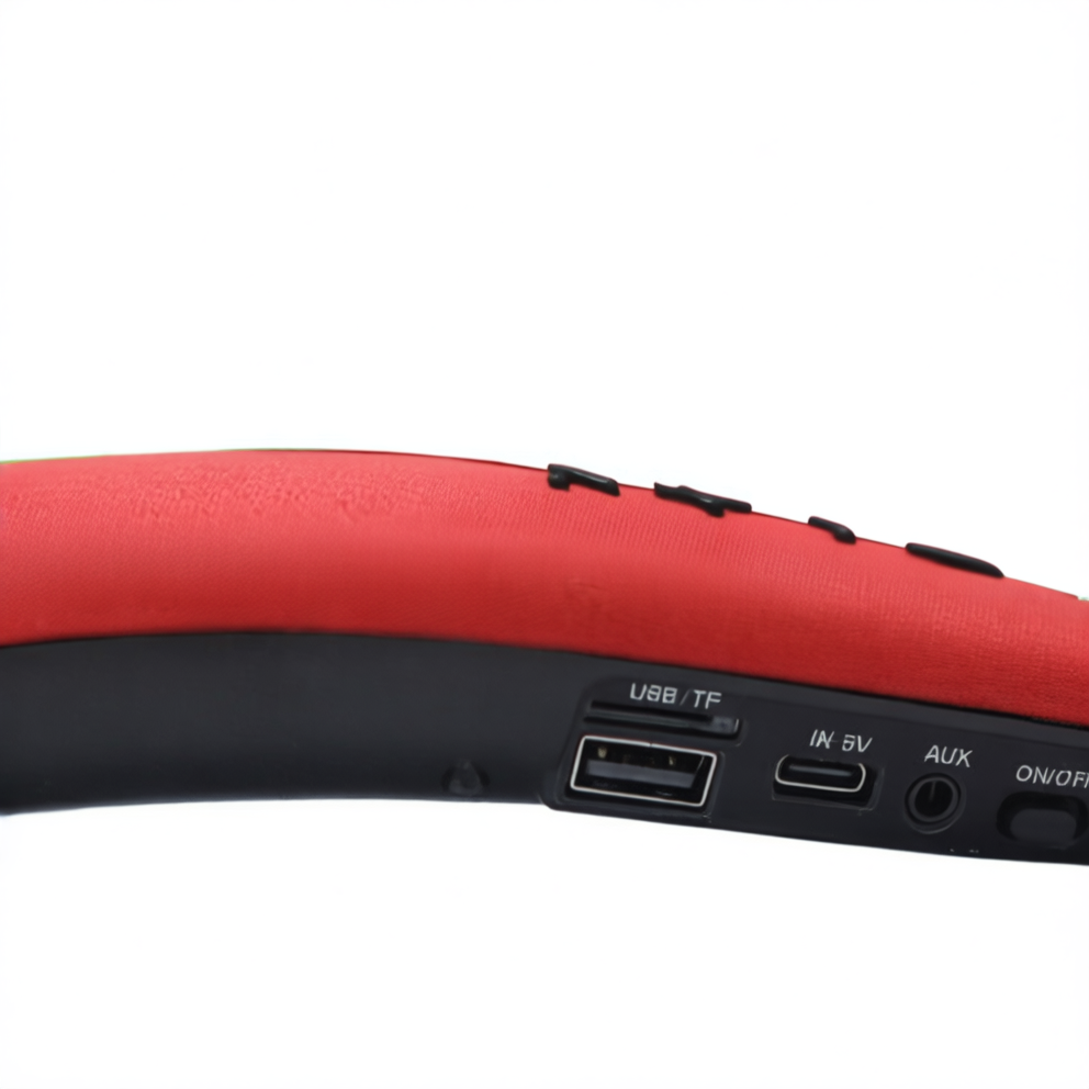 Bluetooth 5.0 Neck Speaker – Wireless U-Shape Stereo Surround Sound Wearable Speaker