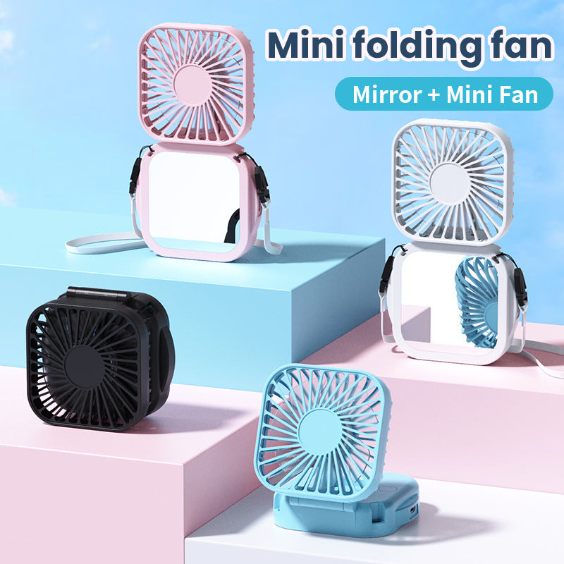 Portable USB Rechargeable Neck Fan – Foldable Hands-Free Mini Cooling Fan