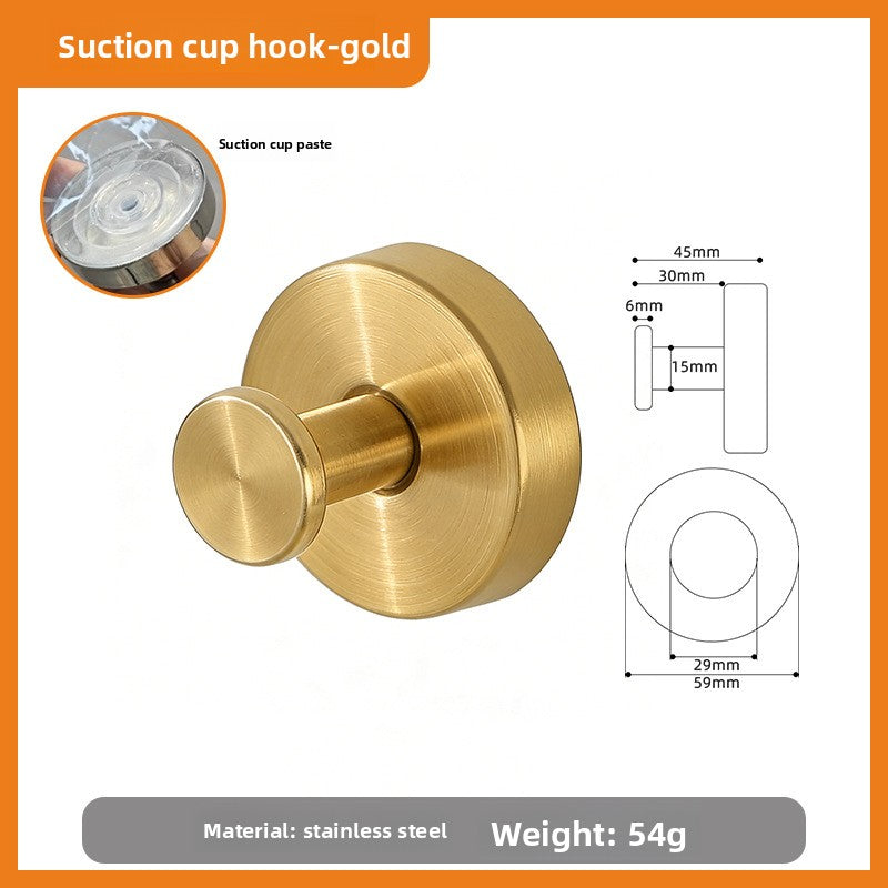 Suction Cup Wall Hook – Aluminum Alloy No-Drill Bathroom & Kitchen Hook