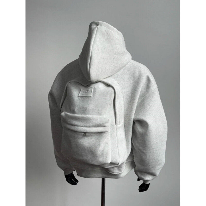 Heavyweight Hooded Sweatshirt – Boxy Loose-Fit Pullover
