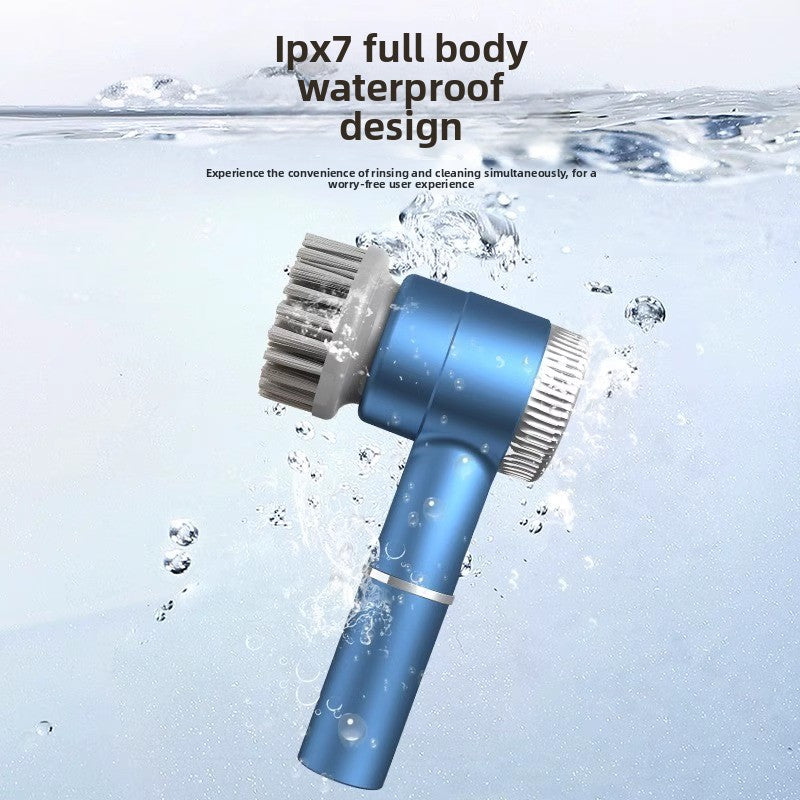 Rechargeable Electric Cleaning Brush – Cordless Multi-Purpose Scrubber with 5 Brush Heads