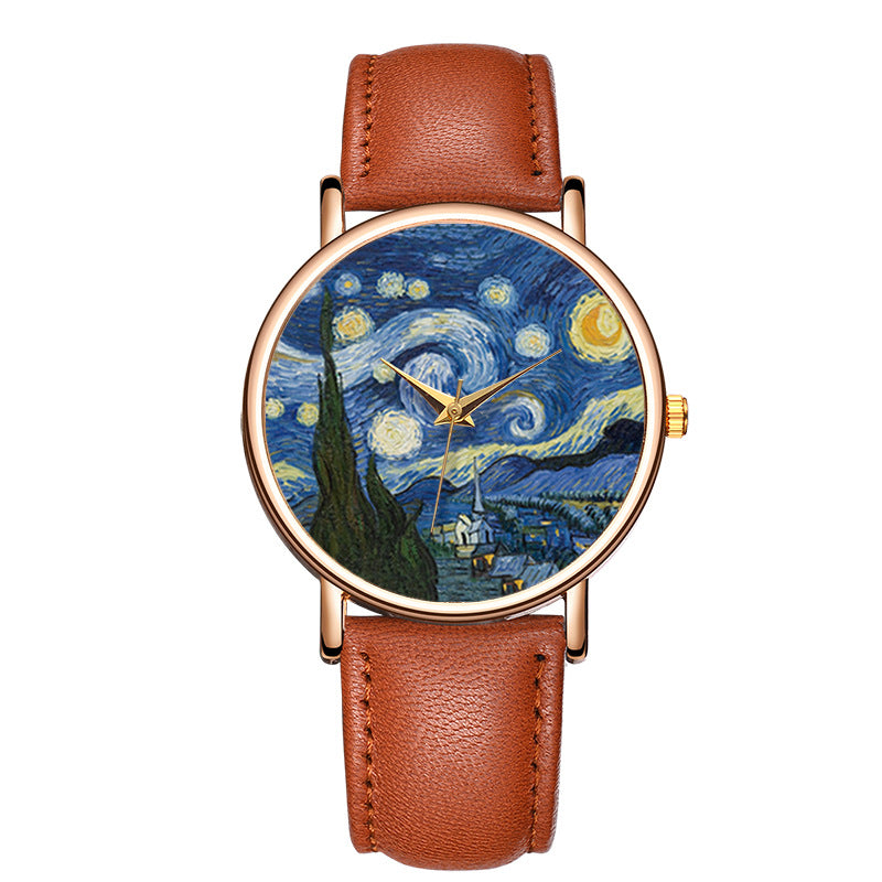 Artistic Impressionist Watch – Lightweight Quartz Fashion Timepiece