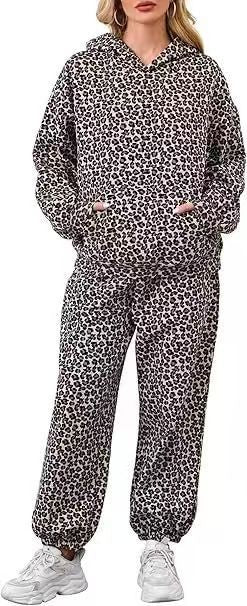 Fleece-Lined 3D Printed Hoodie & Pants Set – Unisex Casual Tracksuit