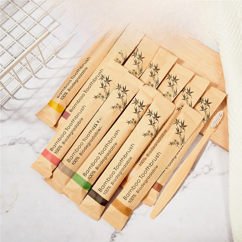 Bamboo Toothbrush – Eco-Friendly Soft Bristle Biodegradable Toothbrush
