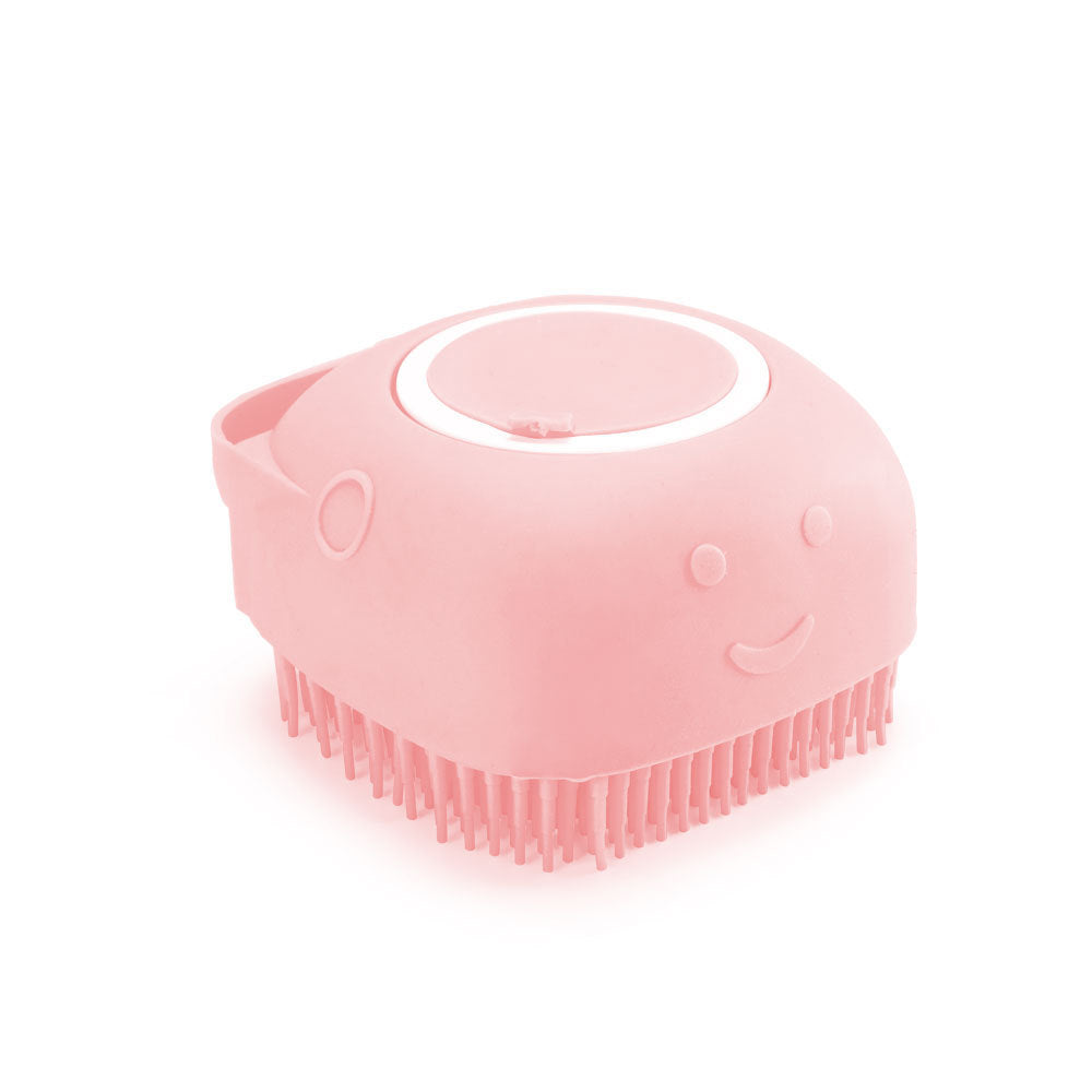 Silicone Bath Brush – Soft Baby & Pet Grooming Massage Scrubber