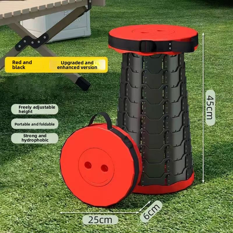 Portable Retractable Folding Stool – Lightweight & Durable