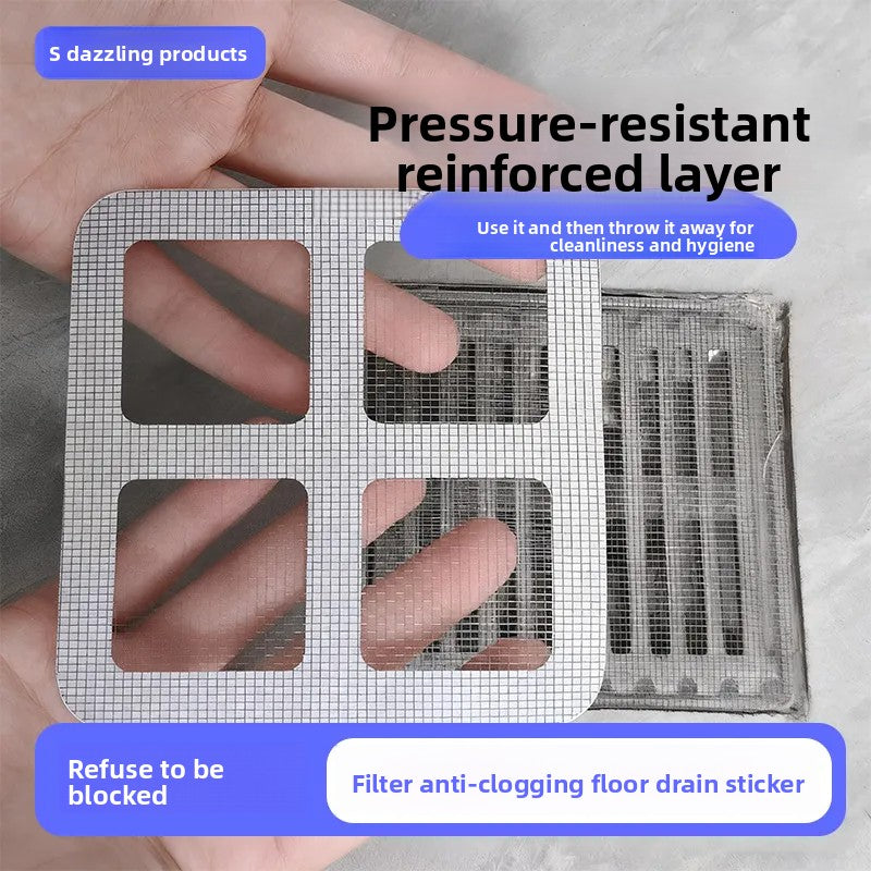 Drain Filter Stickers – Self-Adhesive Anti-Clogging Mesh (2 Pack) Overview